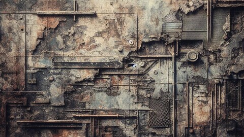 Digital art style  background old texture grunge rusty