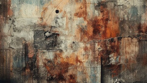 Digital art style background old texture grunge rusty texture old graffiti