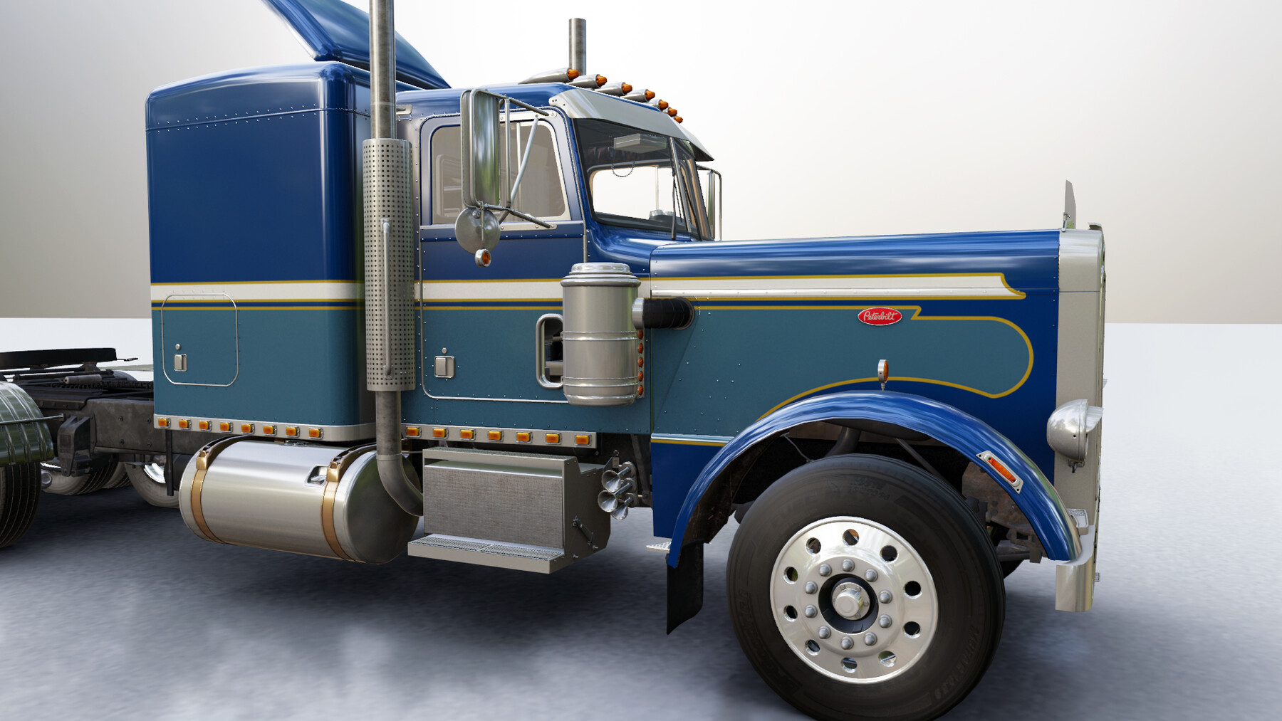 Грузовик Peterbilt 359 Blue