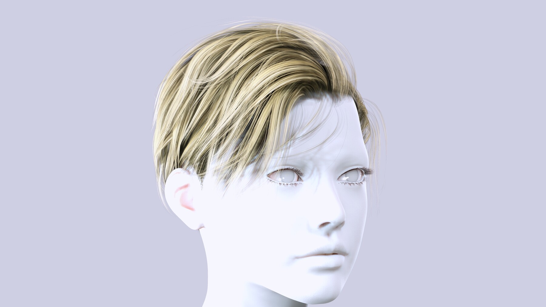 ArtStation - Realistic Short Hairstyle Female