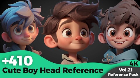 +410 Cute Boy Head References(4k)