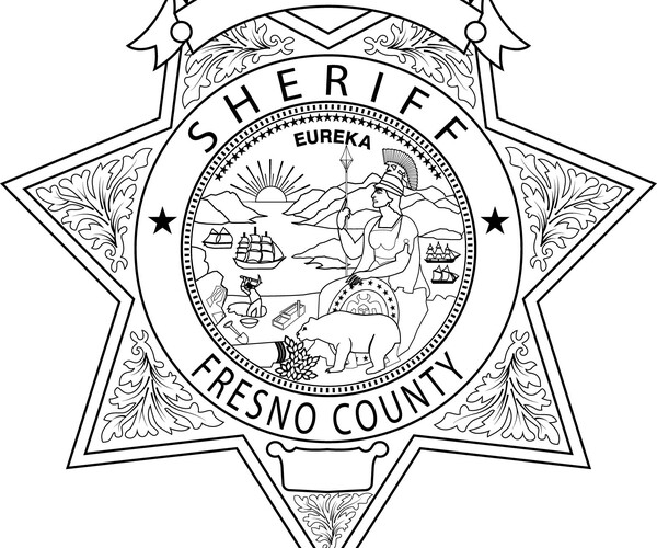 ArtStation - Fresno County, California, Sheriff Badge Vector Outline ...