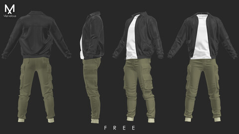 FREE - Men's Outfit 24 - Marvelous / CLO Project file