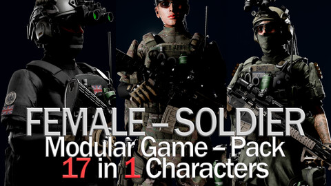 Female Soldier AAA Pack