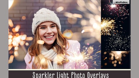 Sparkler Photo Overlays