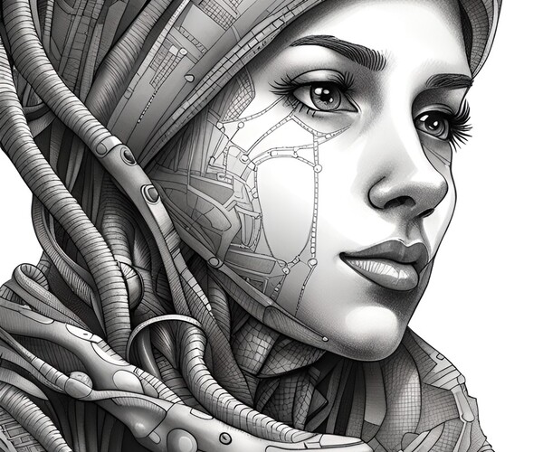 ArtStation - Artwork Sketch. Crosshatching 9300 jpg wombo art pack ...