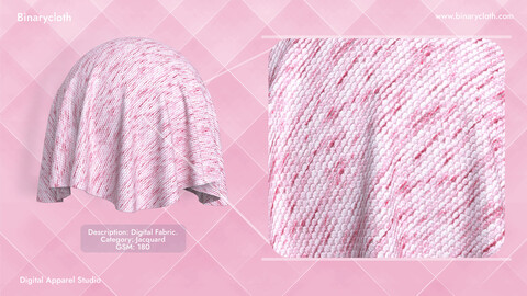 Knit Jacquard Pink Colored Fabric BCKJAC00547