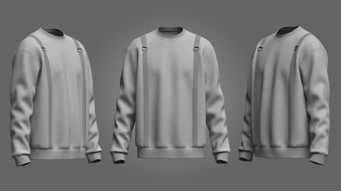 Oversized Sweatshirt 3d Model