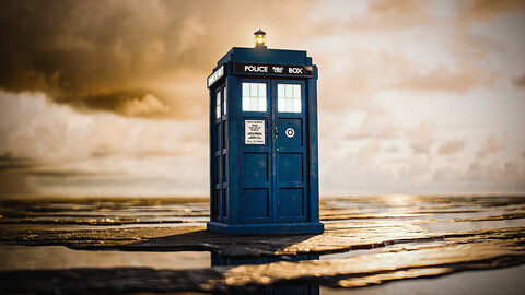 FREE Photorealistic TARDIS Police Box (Doctor Who) | Model and Textures