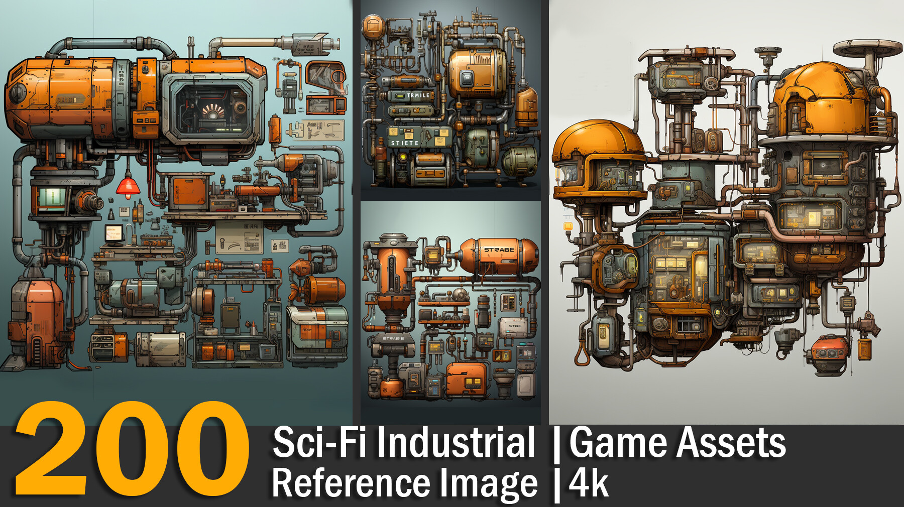 ArtStation - Sci-Fi Industrial | Game Assets | Reference Images | 4K ...