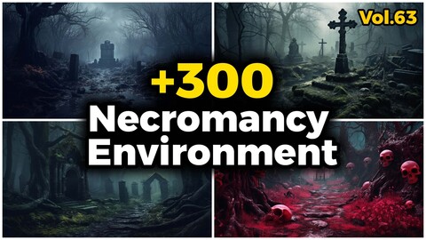 +300 Necromancy Environment Concept (4k) | Vol_63