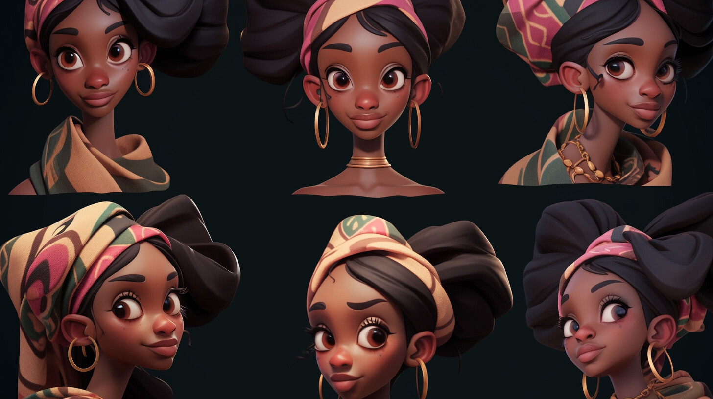 ArtStation - +300 African Female Head Reference(4k) | Artworks