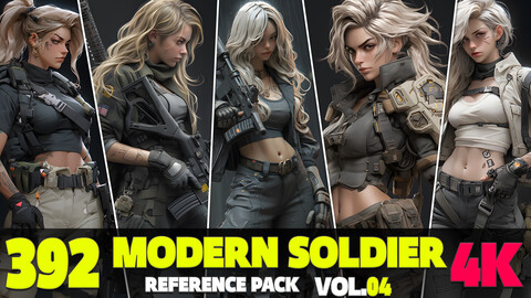 392 Modern Soldier Reference Pack Vol.04