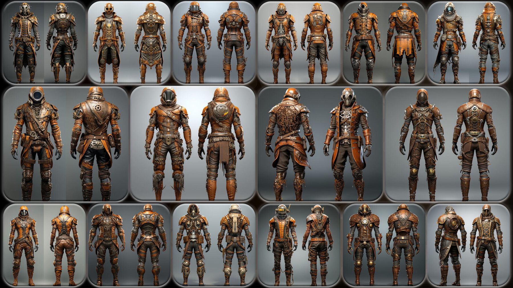 ArtStation - 200 Masculine Clockpunk Outfit Reference Pack | 4K | v.64 ...