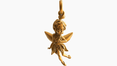 Little Fairy pendant 3D-print model file