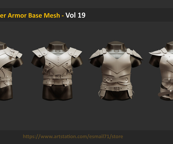 ArtStation - 15 High Quality Armor Leather Material