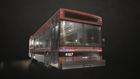 City Bus V4 - Low Poly