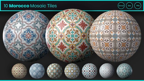 10 Morocco Mosaic Tiles