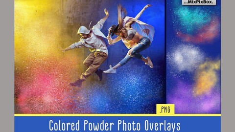 Colored Powder Photo Overlays