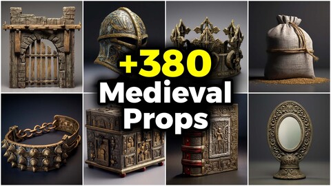 +380 Medieval Props Concept (4k)