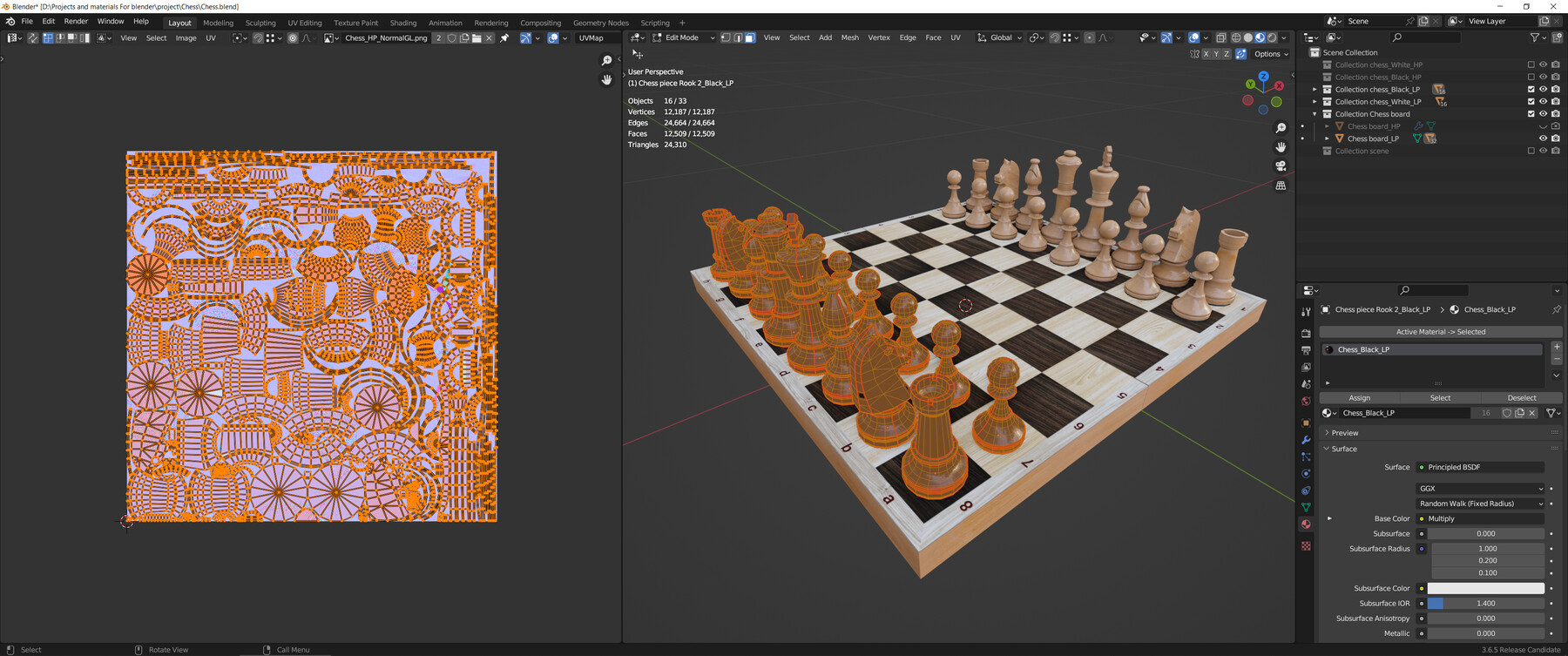 ArtStation - Low poly 3D Chessboard Game assets