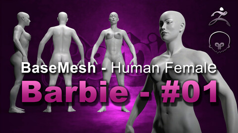 Human Female [ Body/Skin Basemesh ] Barbie