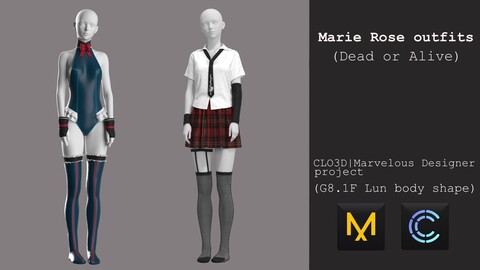 Marie Rose outfits (Dead or Alive)