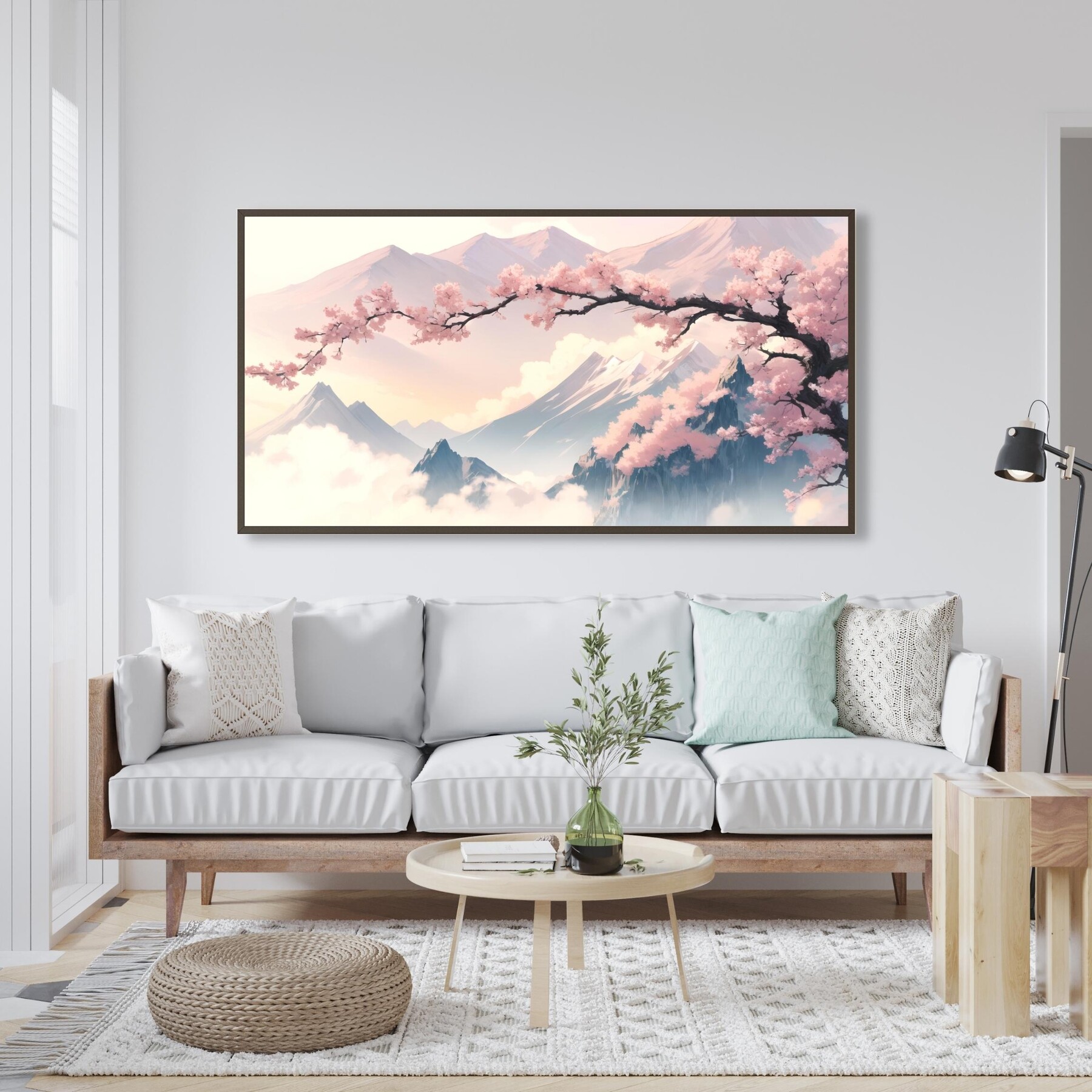 ArtStation - Chinese Landscape Painting Printable Wall Art, Cherry ...