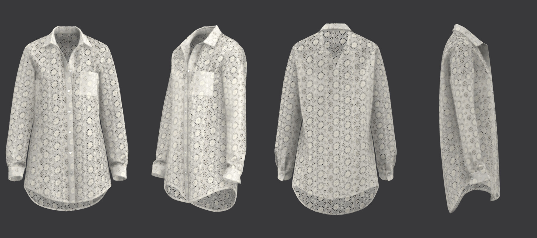 ArtStation - Eyelet Cover Up Shirt | Resources