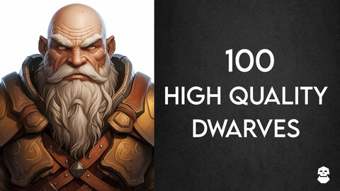 100 RPG Dwarf Adventurers - Pack 1 (v.1.0)