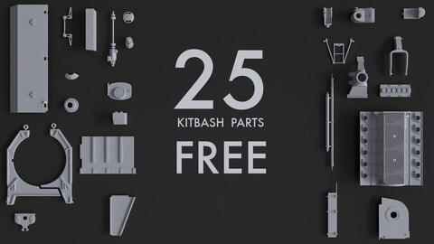 Kitbash Kit - 25 Free Original Star Wars Parts