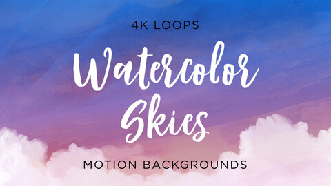 Watercolor Sky Backgrounds