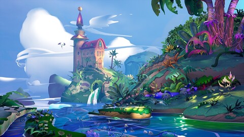 Stylized Tropical Environment Creation using Unreal 5