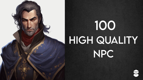 100 RPG Human (Male) NPCs - Pack 1