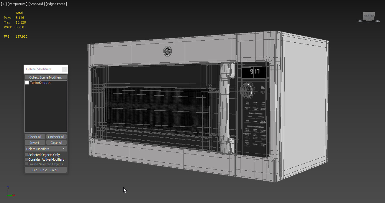 Ge Countertop Microwave Oven Jesp113Spss - 3D Model by 3dxin