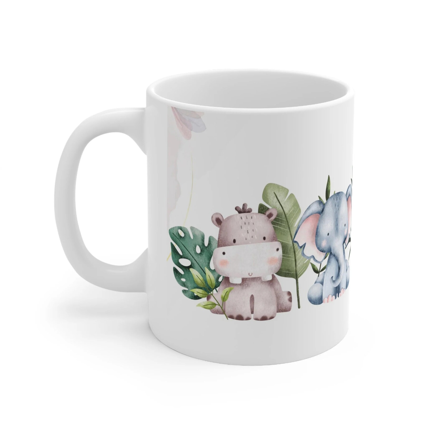 Cute Baby Elephant Cartoon' Travel Mug