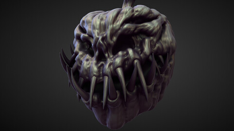 PUMPKIN1 high poly sculpt