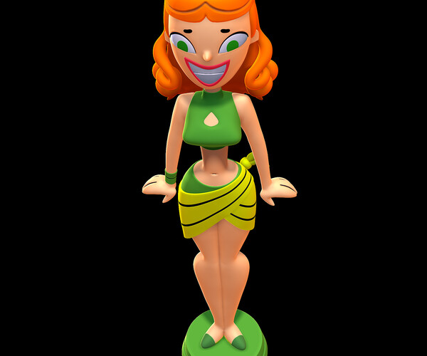 3D file Izzy - Total Drama ♀️・3D print model to download・Cults