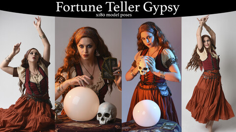 x180  Fortune Teller Gypsy  - Stock model reference pack