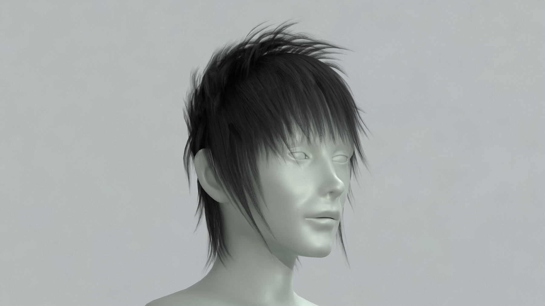 ArtStation - Anime Boy hairstyle