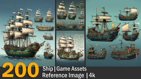 Ship | Game Assets | Reference Images | 4K