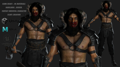 AAA 3D MODEL FANTASY/MONSTER/CREATURE CHARACTER - THE MONSTER HUMAN