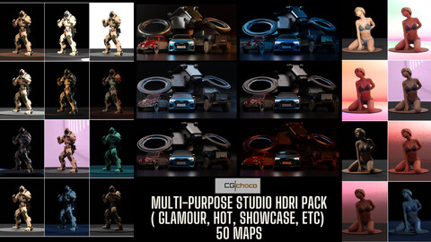 Multi-Purpose Studio HDRI Pack ( Glamour, Hot, Showcase, etc) !!!!!! New Year Sale -50% , 60$ instead of 120$ !!!!!