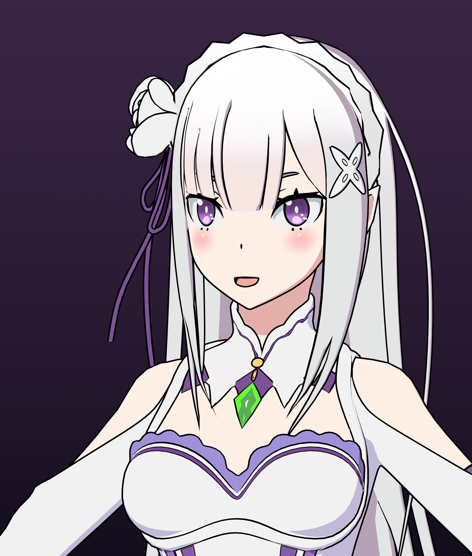 ArtStation - Emilia from re:zero