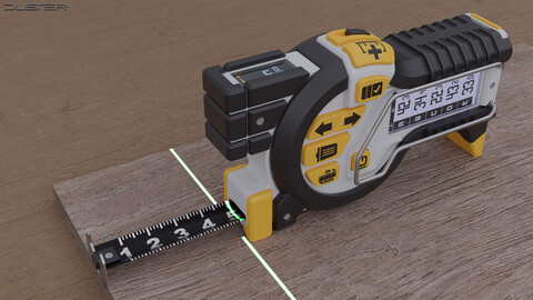 Digital Tape Measure - 3D Model