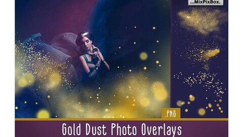 Gold Dust Photo Overlays