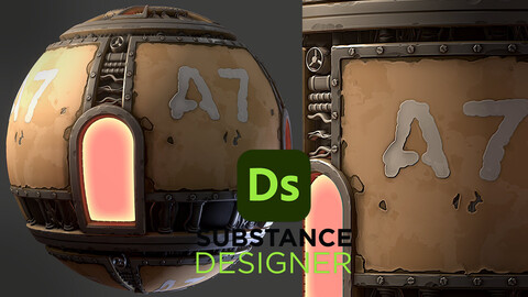 Stylized Industrial Sci-Fi - Substance 3D Designer