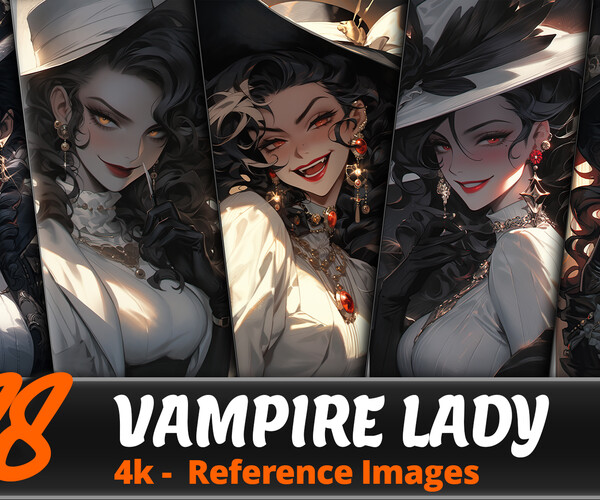 ArtStation - Vampire Anime Girl 4k wallpaper