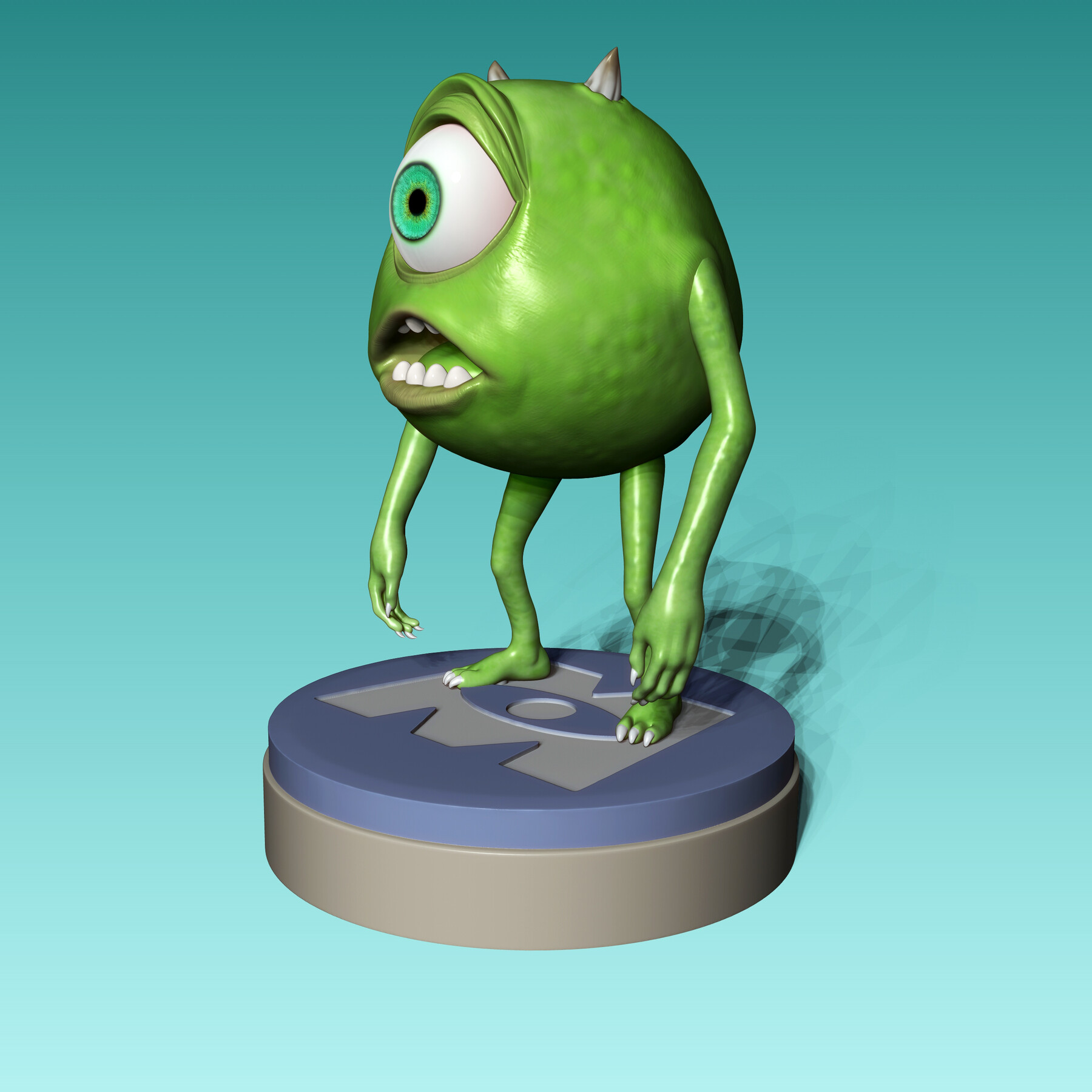 STL file Mike Wozawski - Monsters inc 👹・3D printable design to  download・Cults