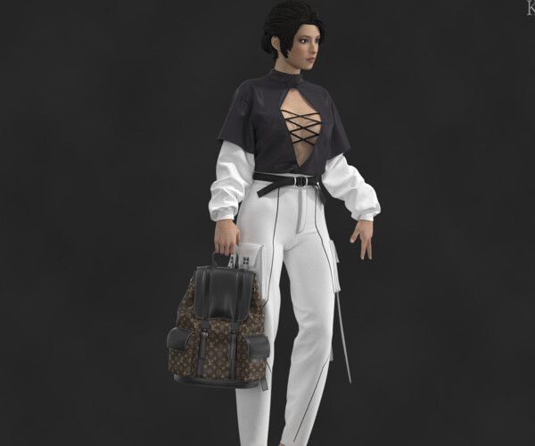 ArtStation - Louis Vuitton BackPack OBJ mtl FBX ZPRJ